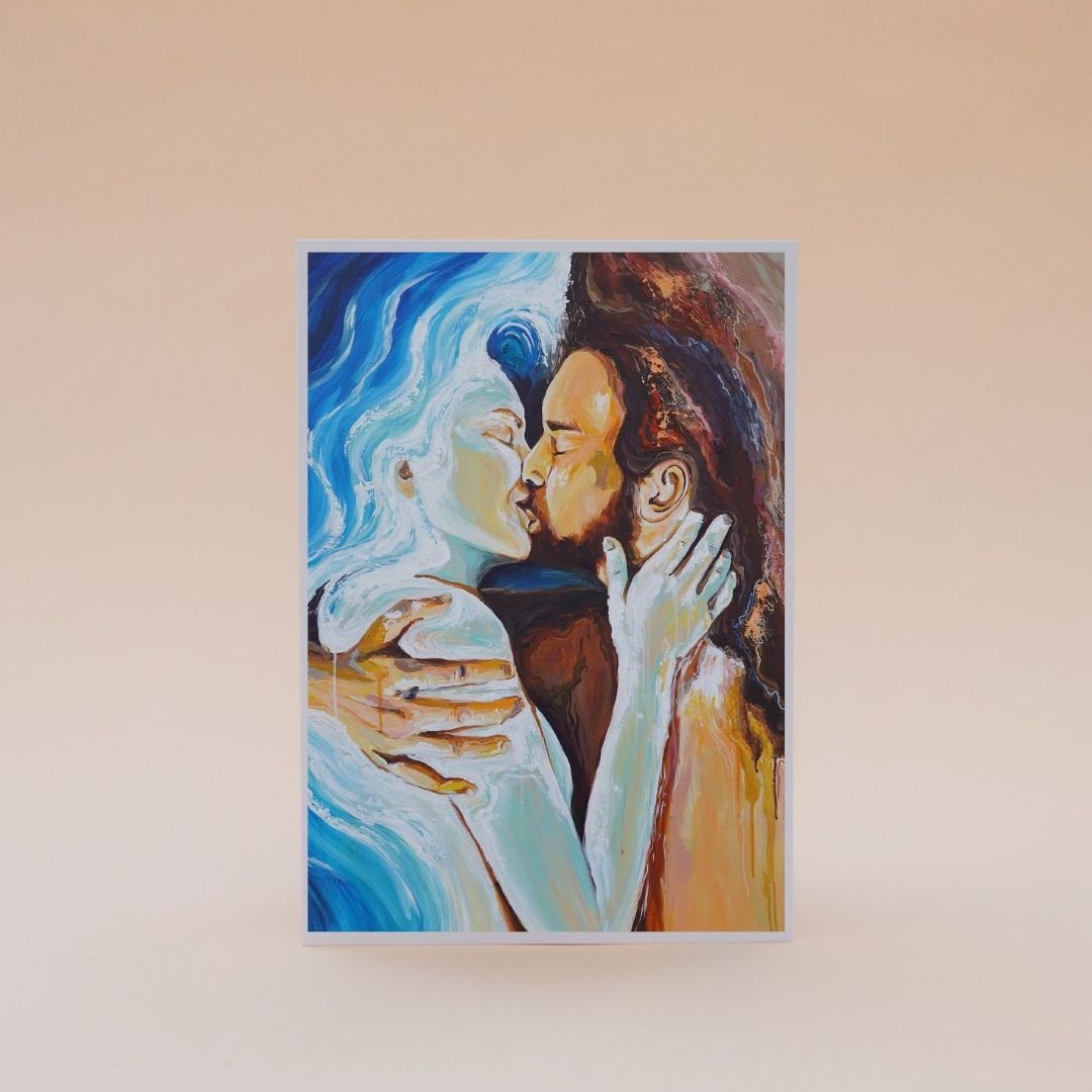 A4 Two Worlds Collide Intimate Print