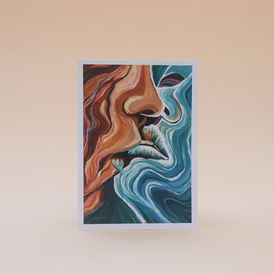 A4 Coastline Kiss Intimate Print