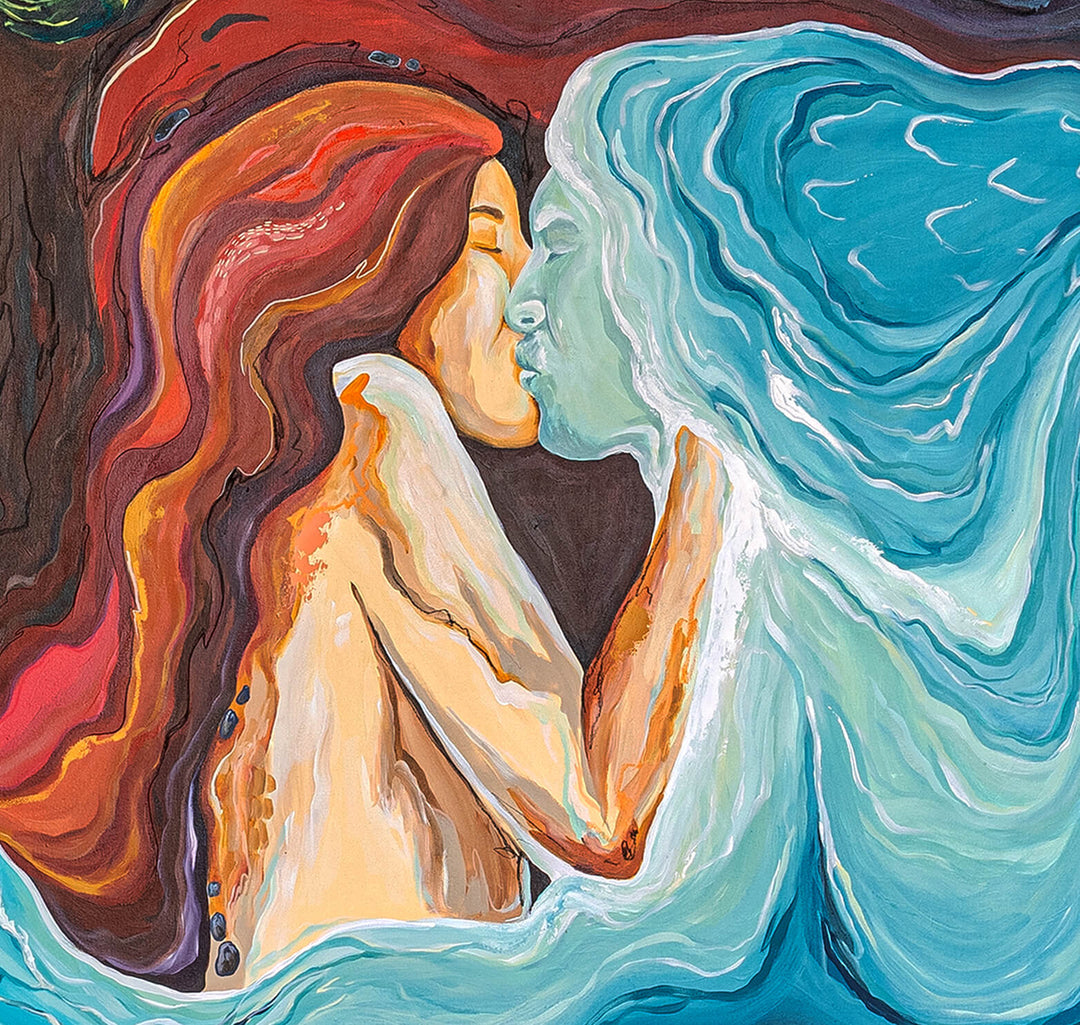 Earth Meets Ocean Print