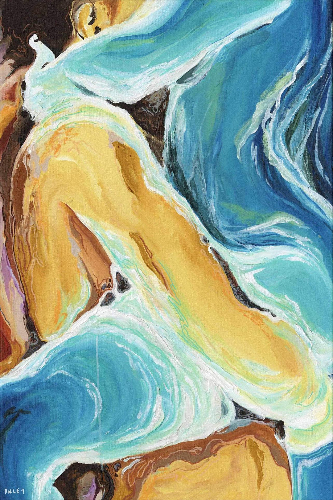 Deep Inside Her Ocean Print